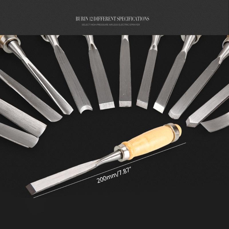 Набор стамесок для резьбы по дереву 12 шт./компл. для хобби