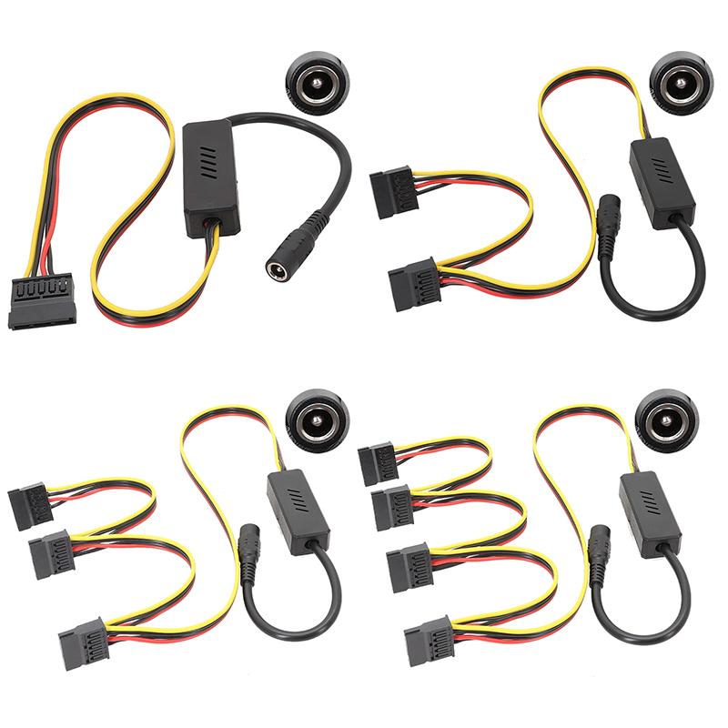 Кабель питания для жесткого диска Dc 5525 To Sata, кабель питания для жесткого диска Dc 12 В To 4Pin Molex, понижающий стабилизатор напряжения