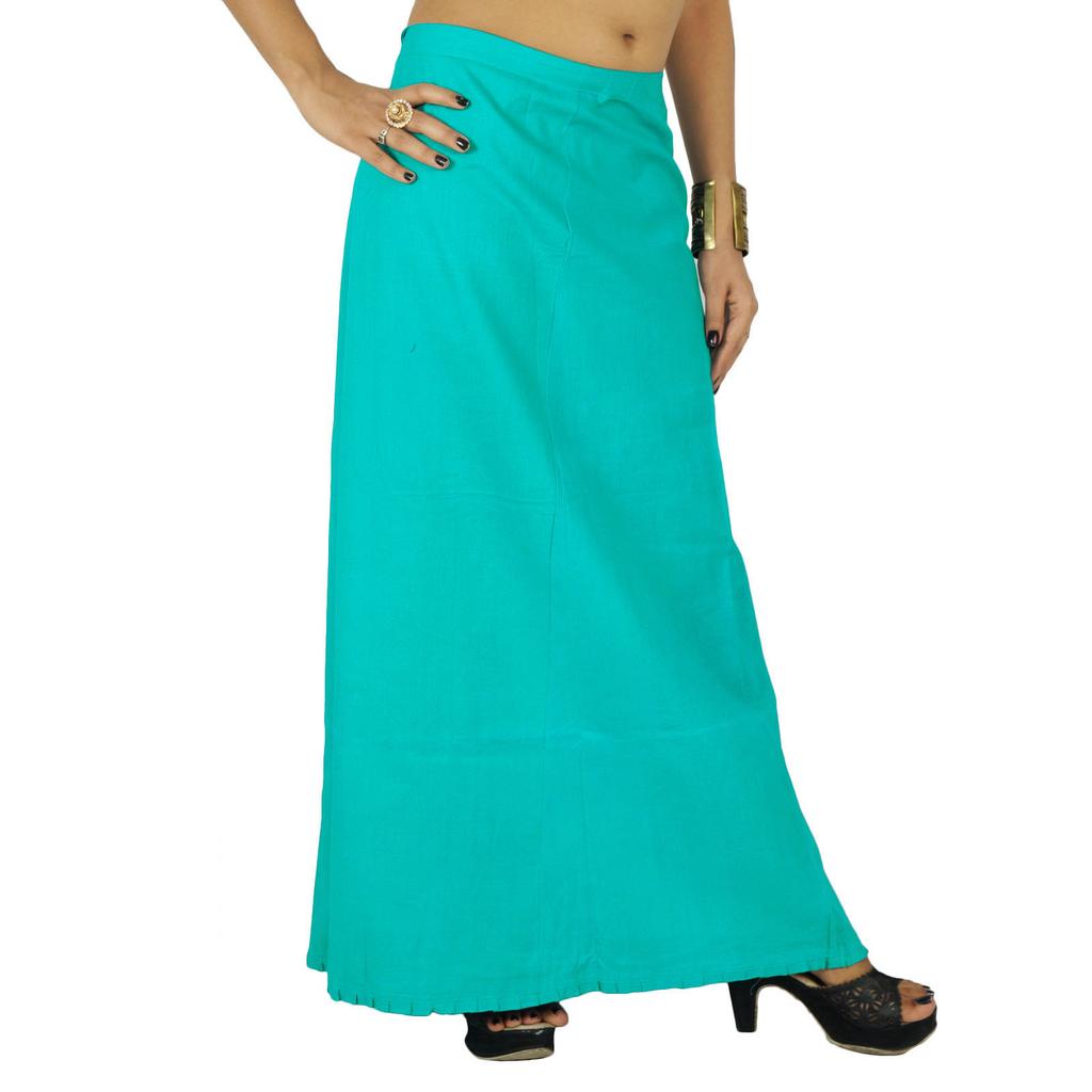 Сшитая Болливудом подкладка из хлопка нижней юбки, твердая индийская подкладка для сари