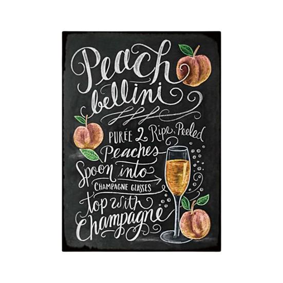 Wall Poster Exquisite Long Lasting Convenient Hanging Smooth Surface Anti-fade DIY Creative Retro European Style Metal Poster