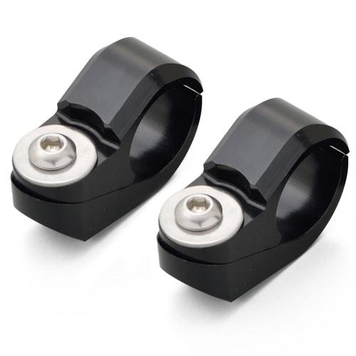 Daytona Aluminum Billet Motorcycle Clamp Bar Accessories Cross Bar Clamp Set Set of 2 Black 99445