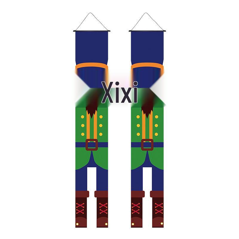 New Christmas Hanging Flag: Atmosphere Decoration, Ins Style Background Cloth, Custom Christmas Couplets for Porch (2026).