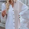 Women's Fashion Casual Long Sleeve POLO Neck Blouses & Shirts