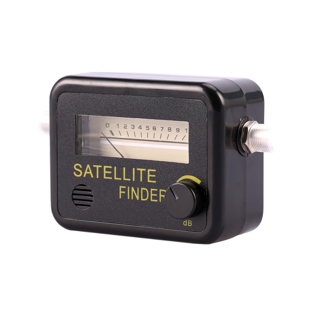 Рот колокола с желтыми символами на черном фоне совмещен с приемником измерителя сигнала