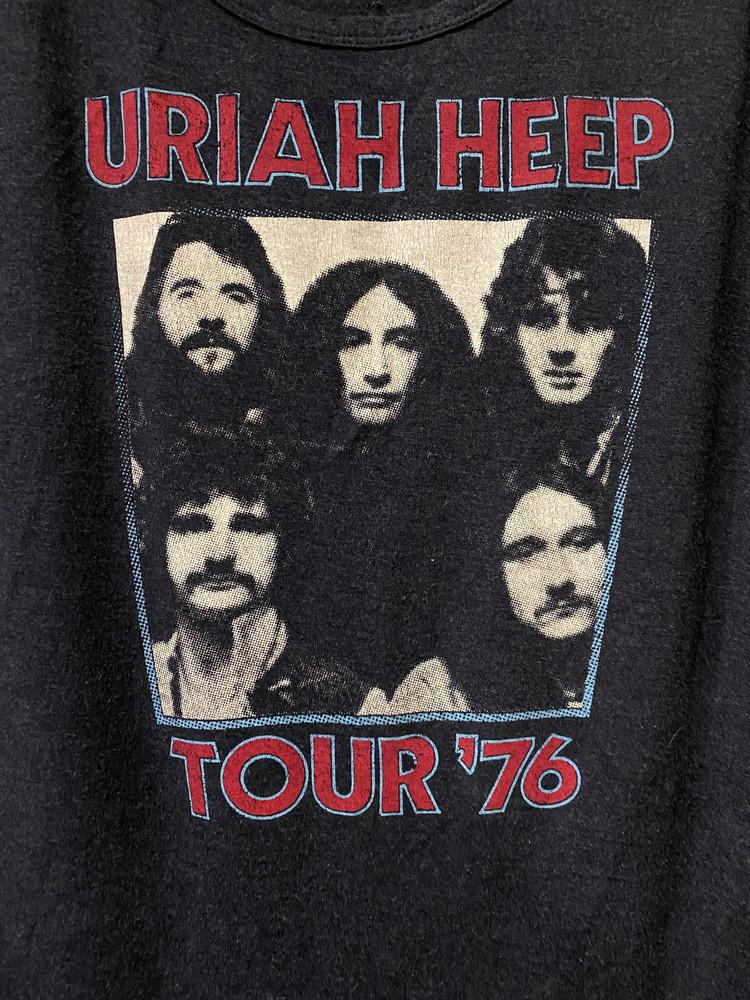 Футболка группы URIAH HEEP, тур 76, черная, классическая, унисекс, размеры S-5XL, 1V0580, футболка унисекс