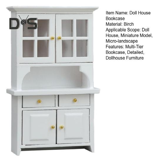 Кукольный домик книжный шкаф миниатюрный имитация книжного шкафа с ящиками многоярусный мини деревянный книжный шкаф для 1:Кукольный домик 12 масштаба