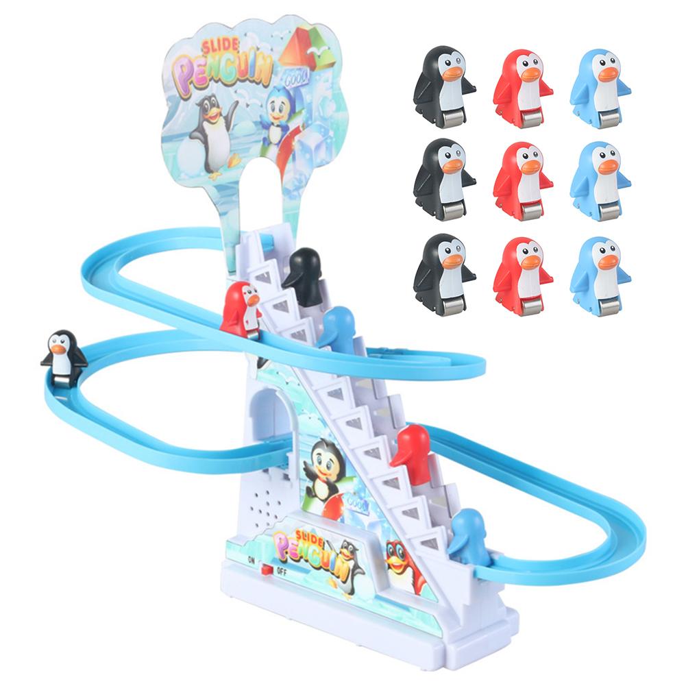 Конструктор Животные Игрушка для Подъема по Лестнице Электрическая Трековая Горка Игрушки Раннее Образование Электрическая Игрушка Динозавр для Лестницы для Мальчиков Девочек