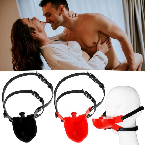 Comfortable Oral Gag Bondage Mouth Gag, Breathable Ball with Adjustable Strap for Couples, Sensual Props Adult BDSM Role Play Toy, Unisex Sex Toy Men