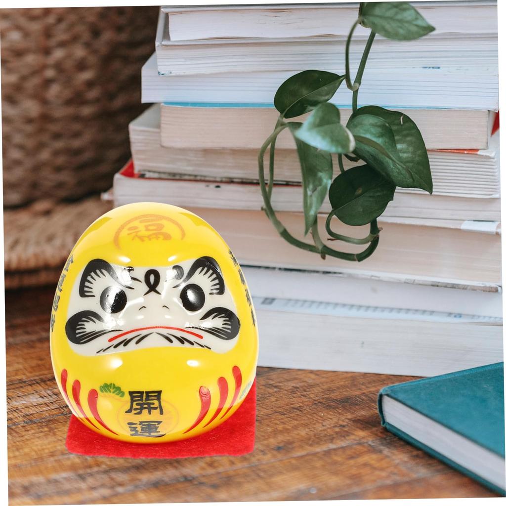 BESTOYARD Дарума Дарума Фигурка манящая кошка Интерьер Талисман на удачу Японский стиль Украшение для входа Подарок на Новый год Керамическое ремесло Интерьер автомобиля