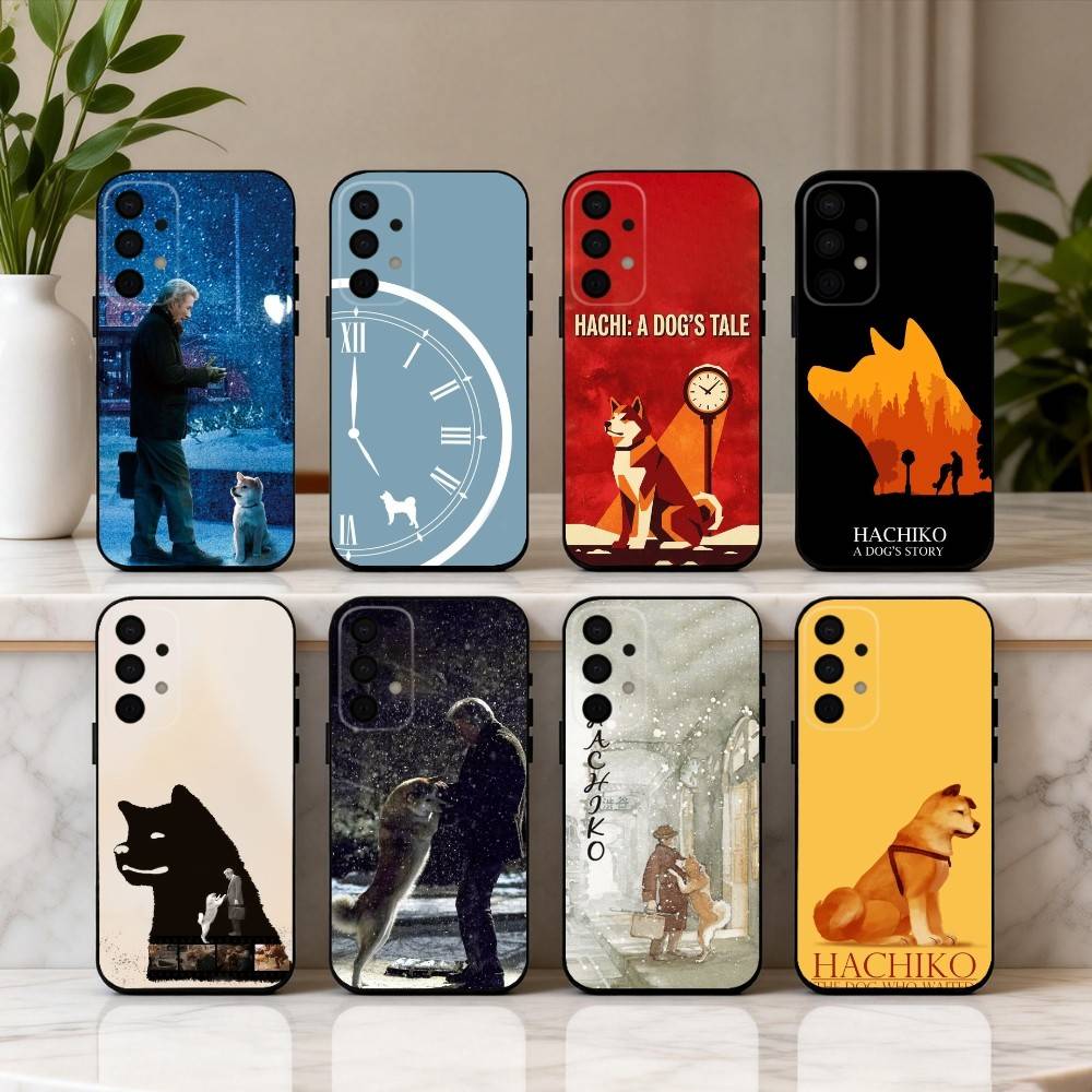 H-Hachi A D-Dog's T-Tale Film phone Case For Samsung Galaxy A73,A72,A71,A70,A53,A52,A51,Others Soft Black Shell