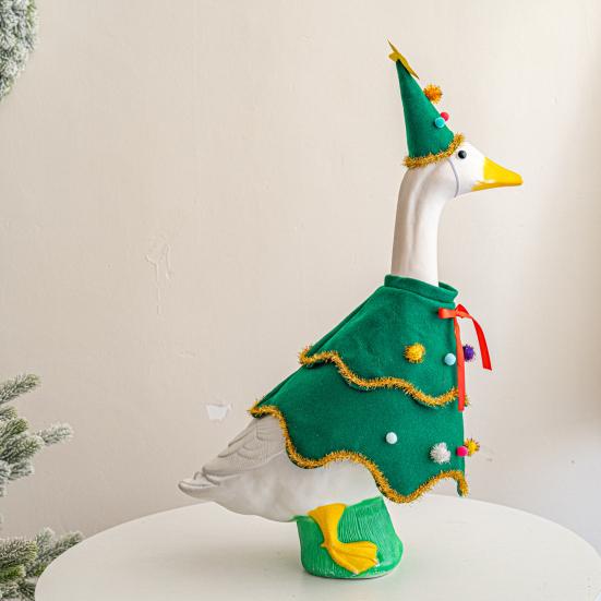 Костюм гуся Набор Декор из цветных шаров Рождественский наряд Праздничные экспозиции Костюм гуся для 23-дюймового газонного гуся