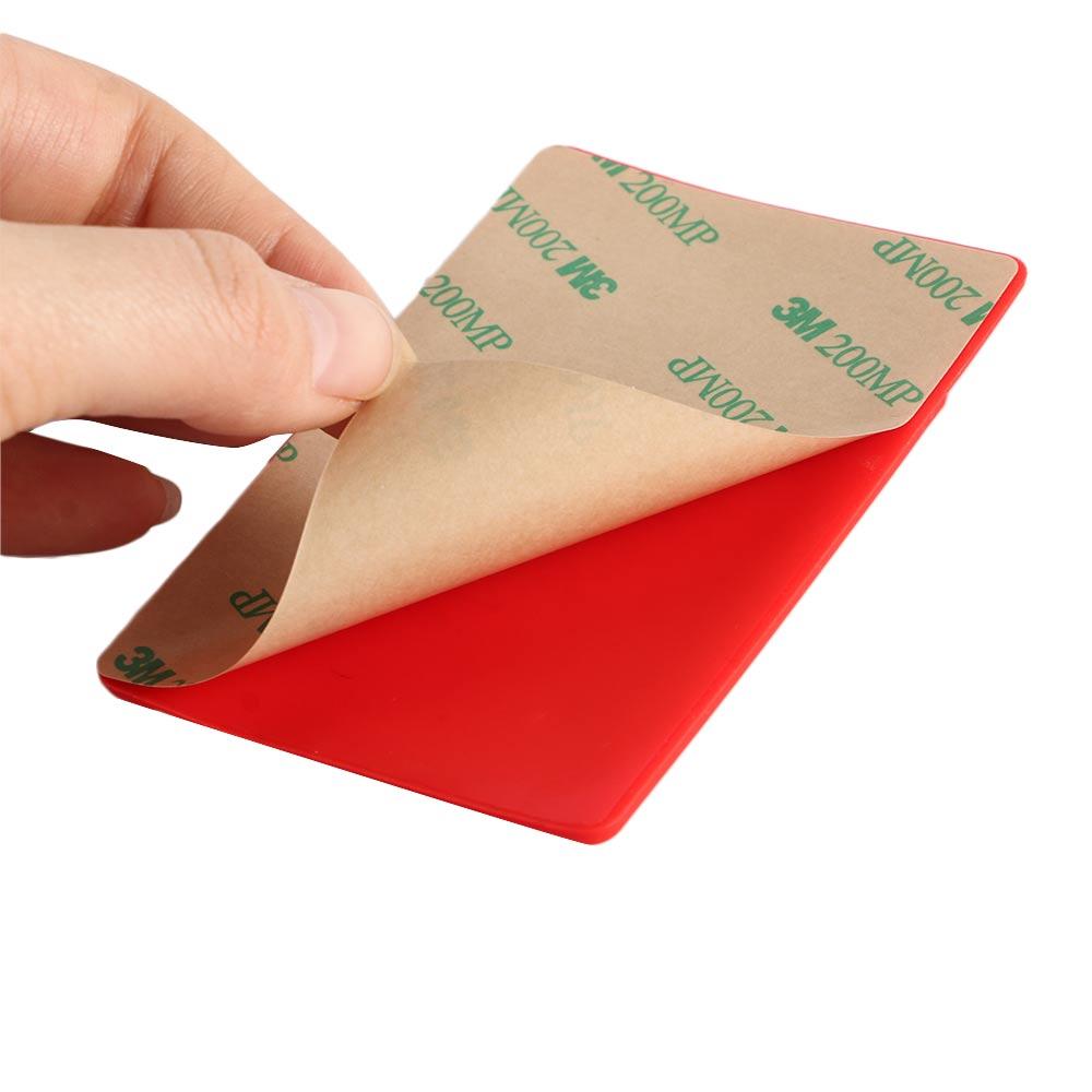 Silicone ID Credit Phone Back Pocket Cellphone Pocket Sticker Phone Stickers Phone Card Holder
