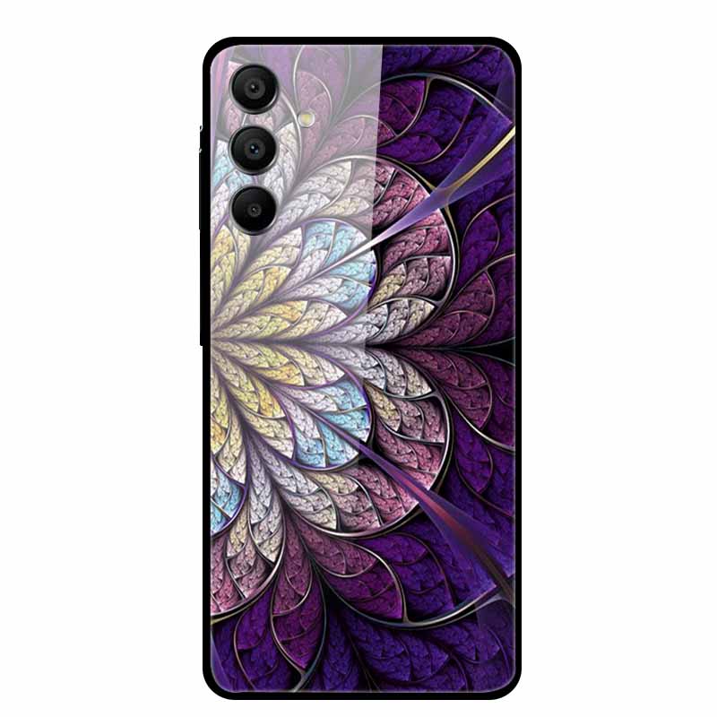 Закаленное Стекло Чехол для Samsung Galaxy A16 5G Задняя Крышка Жесткий Чехол для SamsungA16 Чехол для Телефона Fundas Крутой Защитный Милый Бампер