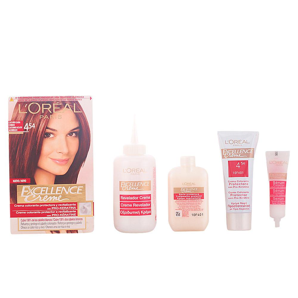 L'Oréal Paris Кремовый краситель Excellence - 4.54 Медно-красный коричневый -