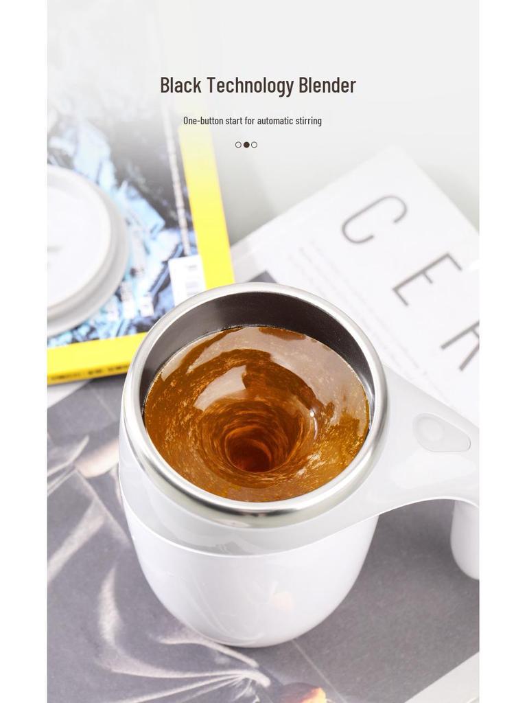 304 Stainless Steel Automatic Stirring Mug with Magnetic Rotation