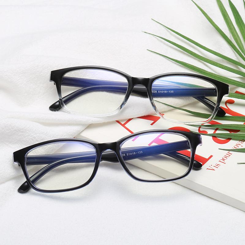 Очки с защитой от синего света, без диоптрий, плоские, высокая прозрачность, для компьютера, мобильного телефона, антирадиационные, для мужчин и женщин, с оправой для близоруких