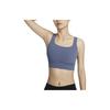 Zenvy Longline Solid Medium Support Padded Quick-Dry Sports Bra Женское нижнее белье Finn-Blue DO6620-491