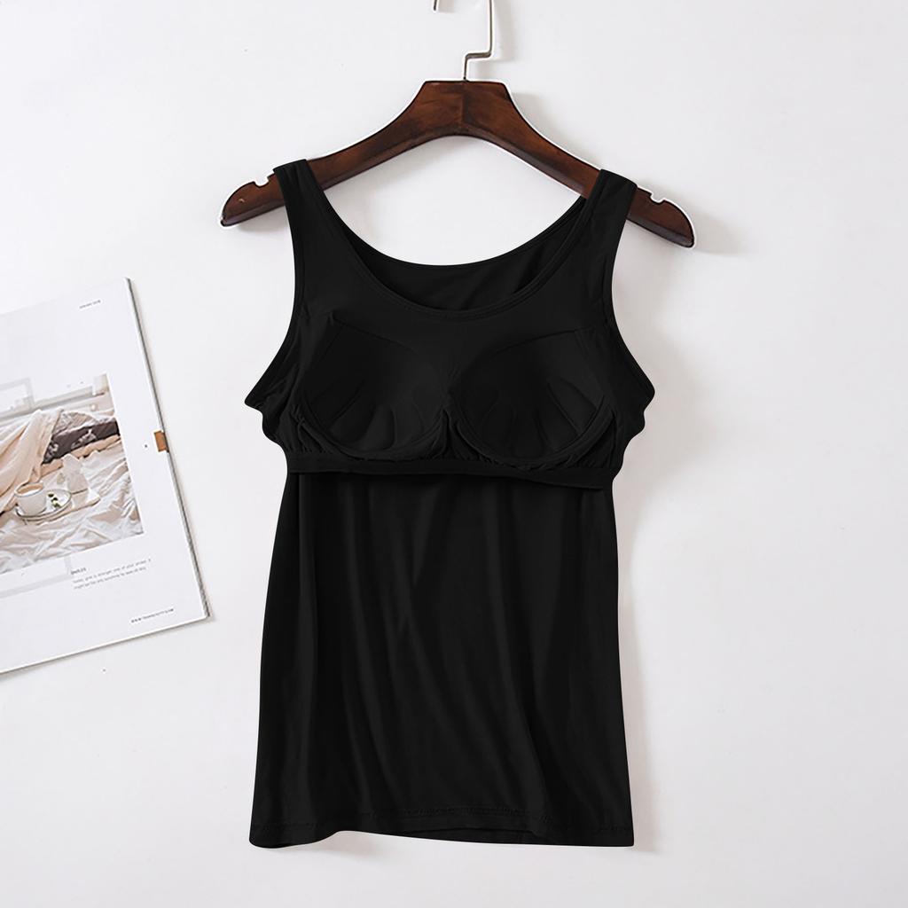 Молодых девушек однотонный цвет чашечки йога нижняя рубашка спортивное нижнее белье жилет