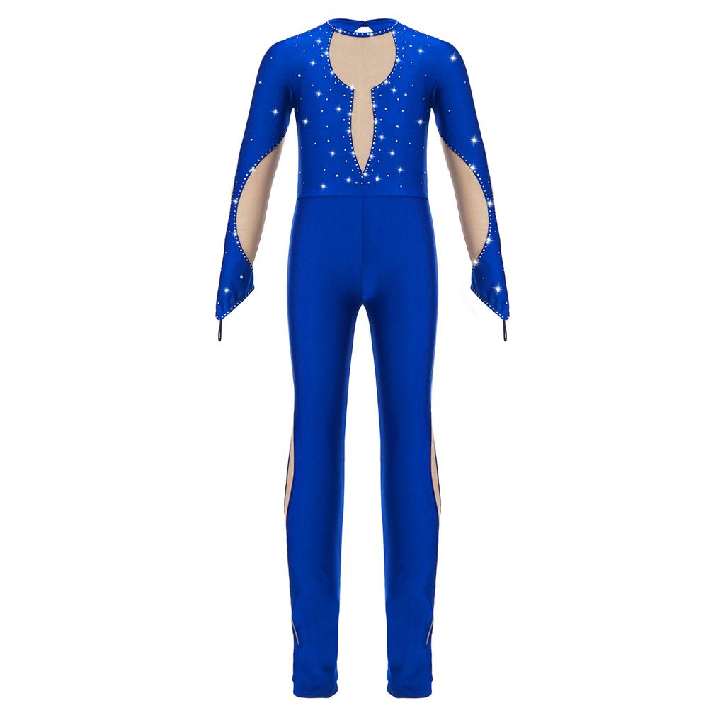 Детский танцевальный костюм, блестящий комбинезон с пайетками для выступлений на сцене