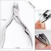 1Pcs Professional Nail Cutter Scissors Eyebrows Eyelash Multi-purpose Curved Blade Manicure Pedicure Fingernail Toenail Clipper