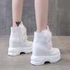 Новые массивные ботинки, женские непромокаемые ботинки на кроличьем меху, теплые кроссовки на высокой платформе, зимние кожаные зимние ботинки, ботильоны на толстой подошве