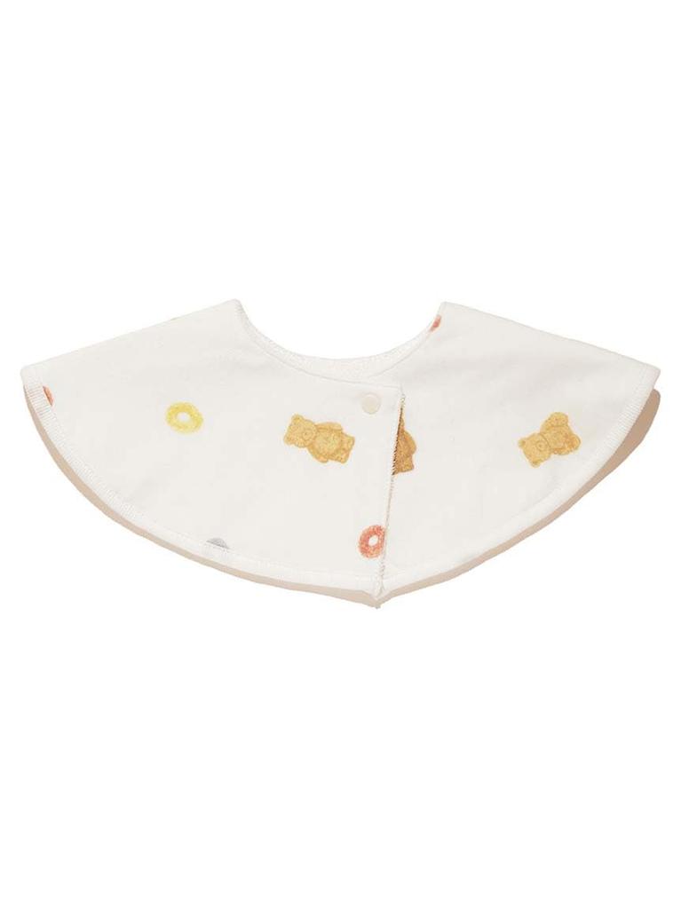 Gelato Pique Baby Cereal Bear Bib PBGG244688 OWHT F