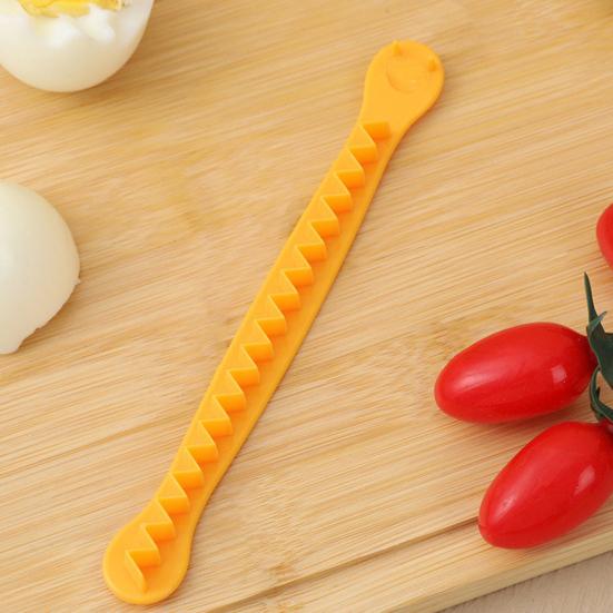 6 шт. Яйцерезка с двойными лезвиями, цветочная и геометрическая форма для яиц вкрутую, пластиковый кухонный гаджет без BPA для салатов, коробка для бенто