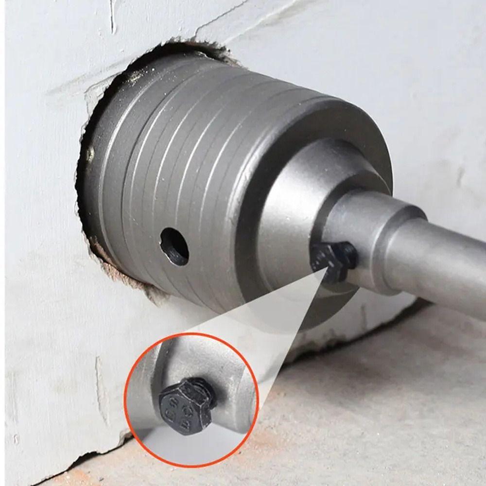 30-68mm Wall Hole Saw with Round Shaft Fast Drilling Hammer Drill Bit Set Concrete Wall Hollow Drill Bit