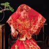 Embroidered Phoenix Tassel Bride Veil Lace Veils Chinese Wedding Headwear Bridal Headwear