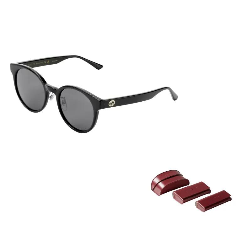 GUCCI Eyewear Round Frame Sunglasses (Unisex) Sunglasses GG1339SK 001