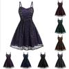 Women's Lace Mesh Halloween Sleeveless Suspender Dress