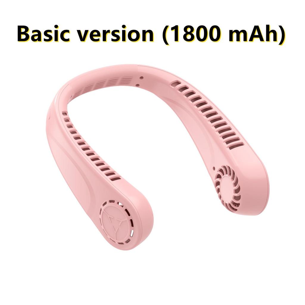 1800/2400 мАч Мини-безлистные вентиляторы с большой шеей Турбина Большой ветер USB-зарядка Складной портативный регулируемый подвесной