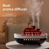 Boat Home Aroma Diffuser with Colorful Night Lights 300ml Quiet Ultrasonic Air Humidifier for Desktop Decor Christmas Gift
