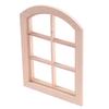 1:12 Dollhouse Miniature Wooden Arched Window Model Furniture Accessories