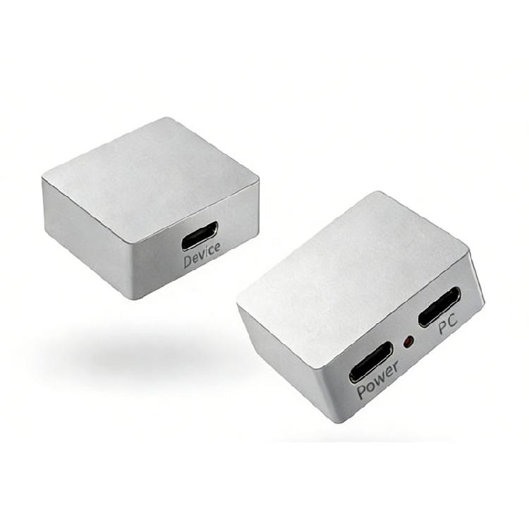 5V Type C Интерфейсы Разделитель Питания и Сигнала Легкий Алюминиевый Совместимое Устройство Управление для Вывода Данных Порт ПК