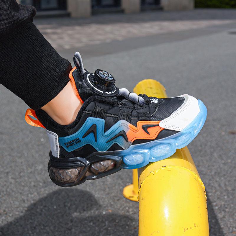 Осень/Зима Плюс Бархатные Кроссовки Для Девочек Детские Кроссовки Из Хлопка Кроссовки Водонепроницаемые Теплые Ультралегкие Кроссовки Для Мальчиков Для Зимы