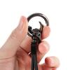UENT8 Leather Car Keychain Key Chain Ring Pendant Styling Accessories For Ford Ranger Focus 3 Taurus Kuga Mustang Mondeo Fusion Escort