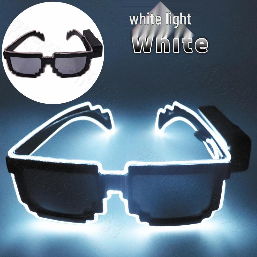 Wireless LED Mosaic Luminous Sunglasses - Creative Party Photo Props for TikTok, Birthdays, Bars, and Gifts