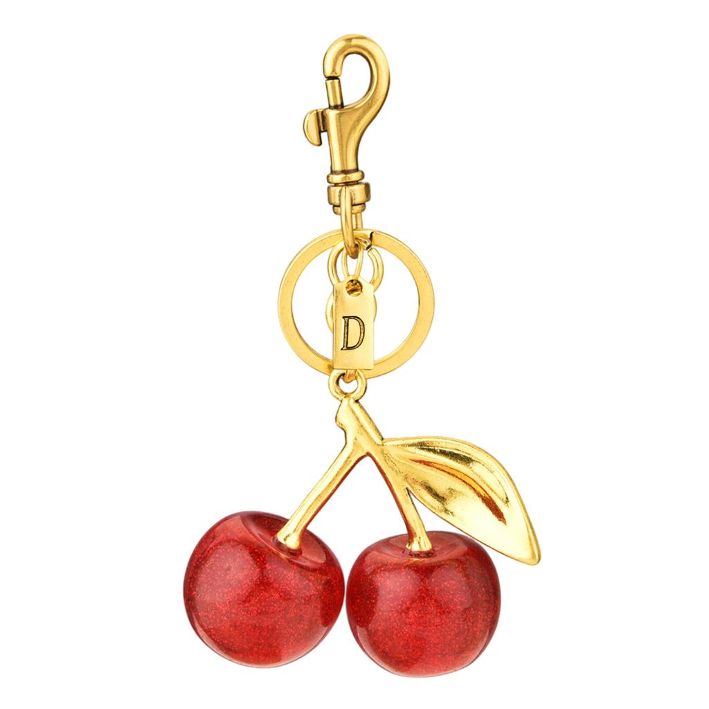 Модный брелок в форме вишни, очаровательный модный брелок в форме вишни, стильные брелки, ювелирные изделия для ключей от машины или сумок