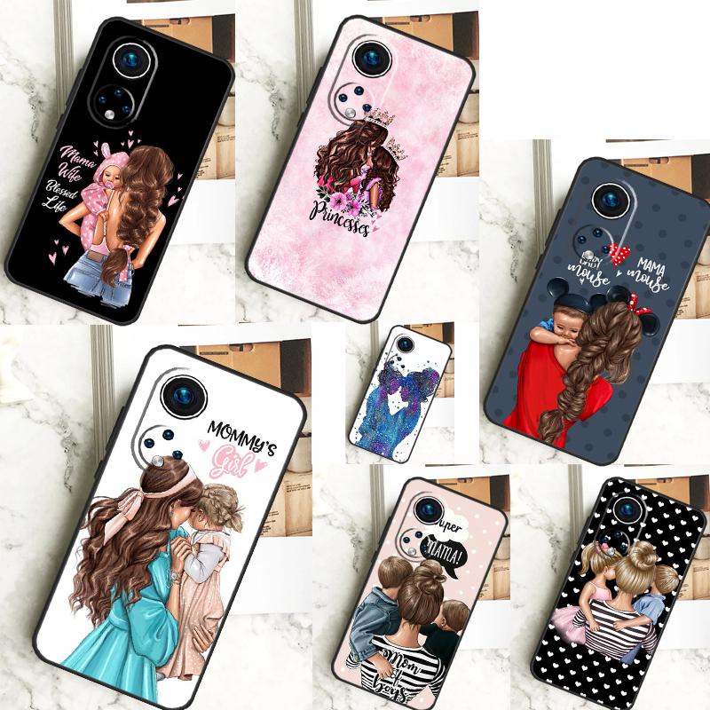 Красивый чехол Мама Дочь Сын для Honor X8a X9a X7a X6a X7 X8 X9 X9b X8b Honor 90 70 50 10 Lite Magic 6 5 Pro