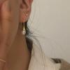 Серьги из серебра 925 пробы с жемчугом из пресноводного жемчуга в форме лилии