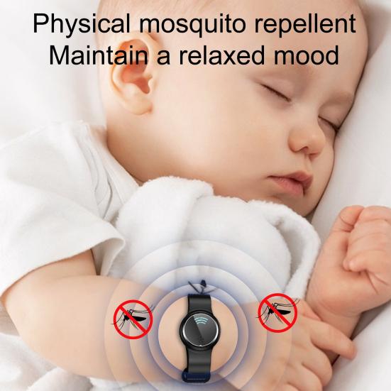 Электронный ультразвуковой отпугивающий браслет без ДЭТА, перезаряжаемый, портативный, водонепроницаемый, для улицы, для походов, для путешествий, для взрослых, для детей, отпугивающий браслет