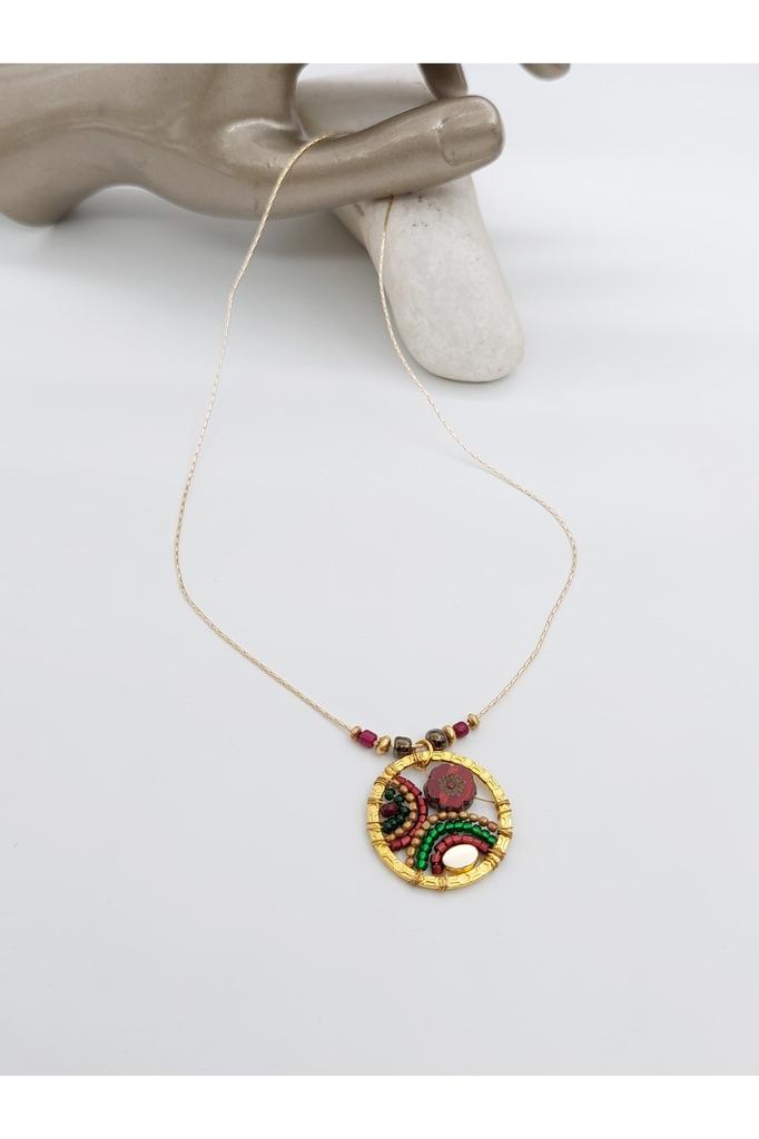 Подарок на день рождения, этническое подлинное хиппи, богемное модное ювелирное ожерелье ручной работы