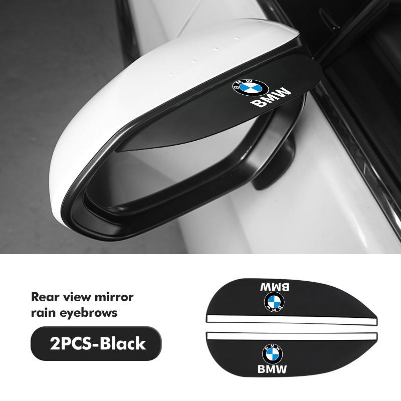 2pcs Car Rearview Mirror Rain Rainy Shield Guard Rain Eyebrows For BMW Performance X1 M3 M6 F01 F02 E34 E36 E60 F10 F20 X6 ZNBUA1