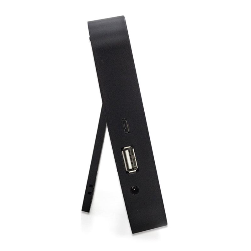 Alarm Clock Digital Wall Clocks with Date Week Indoor Temperature & Humidity Battery Operated Small Desk Clock