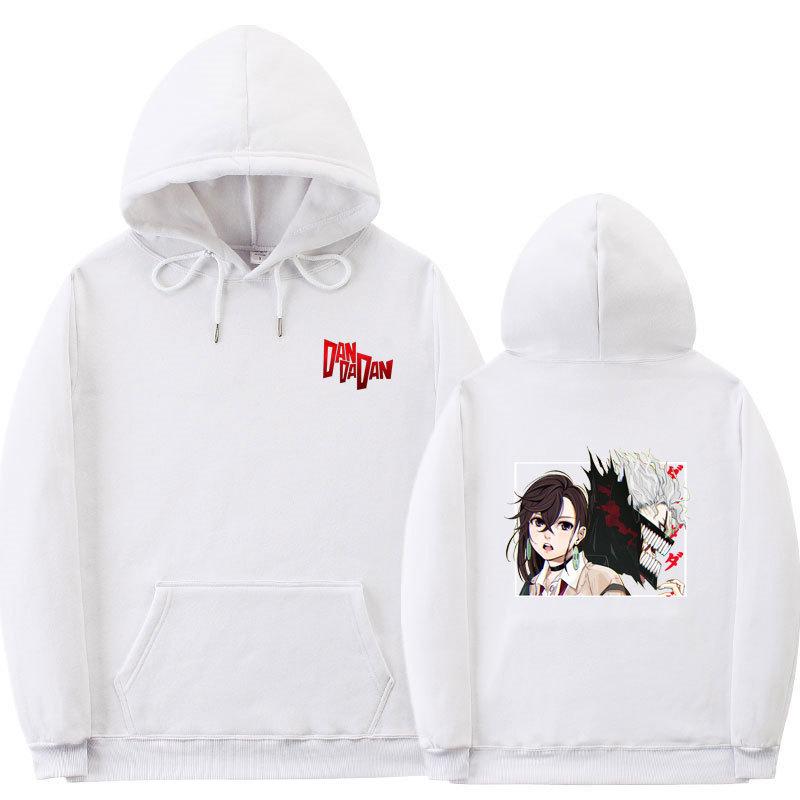 Аниме Дандадан Мужские Модные Худи Мужские Женские Толстовки с Капюшоном Хип-Хоп Повседневные Пуловеры Осень Мальчики Девочки Уличная Одежда Худи