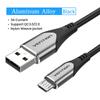 Vention Кабель Micro USB 3A Нейлоновый Быстрая Зарядка USB Type C Кабель для Передачи Данных для Samsung Xiaomi LG Android Micro USB Кабели для Мобильных Телефонов
