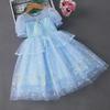 Elsa Princess Dress for Girls, Ages 3-10 – New Summer Style Frozen Puffy Skirt