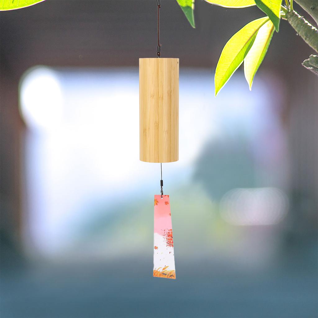 Bamboo Wind Chime C G Am Dm Chord Decorative Windchime for Meditation Relaxation Home Garden Decor