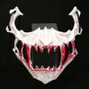 Resin Bloody Skull Mask Half Mask Long Teeth Mask Creative   Show
